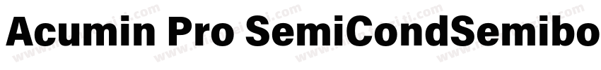 Acumin Pro SemiCondSemibold字体转换